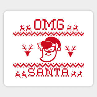 OMG  Santa Sticker